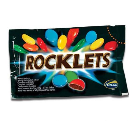 CHOCOLATE ROCKLETS LEITE 40GR (12)