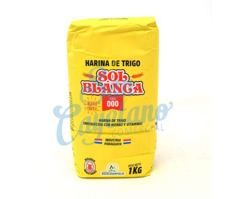 HARINA DE TRIGO TIPO 000 SOL BLANCA 1K (10)