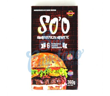HAMBURGUESA SO`O MBARETE CONCEPCION 6 UND 60GR(24)