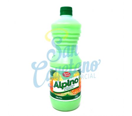 DESODORANTE DE PISO ALPINO FRUTAL BASE BASE 1LT(6)