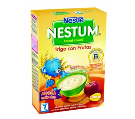 CEREAL INFANTIL HIE+TRIGO C/FRUTAS NESTUN200GR(12)