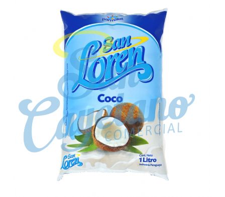 BEBIDA LACTEA COCO SACHET SAN LOREN  1LITRO