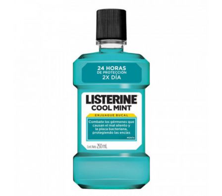 ENJAGUE BUCAL LISTERINE COOL MINT 250 ML. (12)