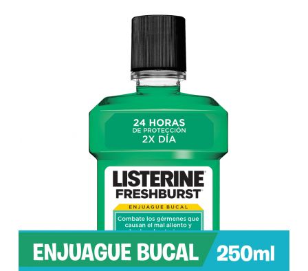 ENJ BUCAL FRESH BURTSLISTERINE 250ML.(12)