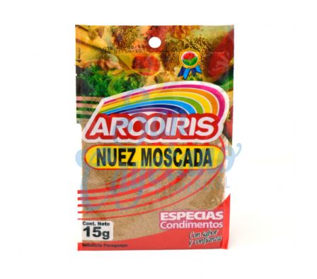 NUEZ MOSCADA GRANO ARCOIRIS 15GR.(20)