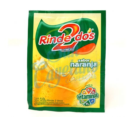 JUGO EN POLVO NARANJA RINDE2 13GRS (10)