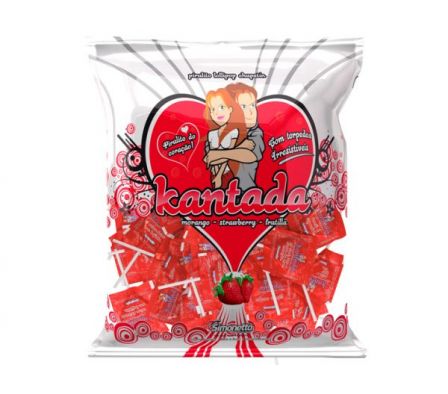 CHUPETIN KANTADA FRUTILLA 50 UNID.(20)