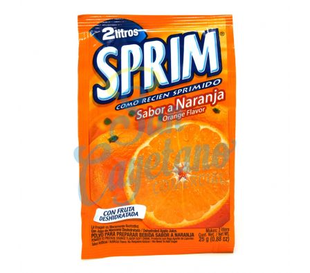 JUGO EN POLVO NARANJA SPRIM 25GR (10)