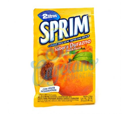 JUGO EN POLVO DURAZNO SPRIM 25GR (10)