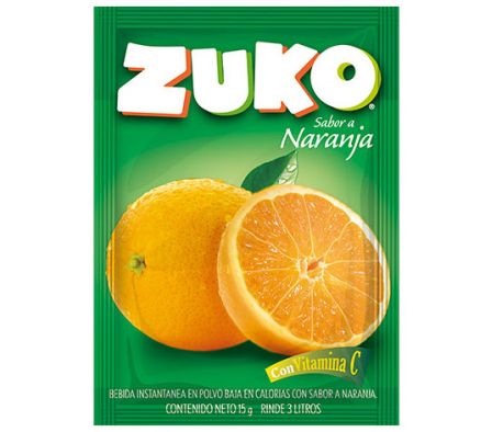 JUGO EN POLVO NARANJA/BANANA ZUKO 20GR (10)