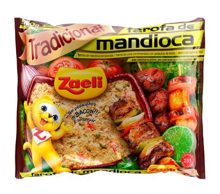 FAROFA DE MANDIOCA TRADICIONAL ZAELI 500 GRS(20)