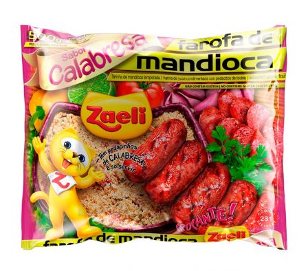 FAROFA DE MANDIOCA CALABREZA ZAELI  500 GRS (20)