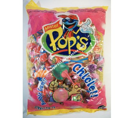 CHUPETIN C/CHICLE MISTER POPS 50UN (12)