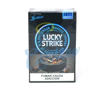 CIGARRILLO LUCKY STRIKE SWITCH 20SPATTER(10) NEGRO