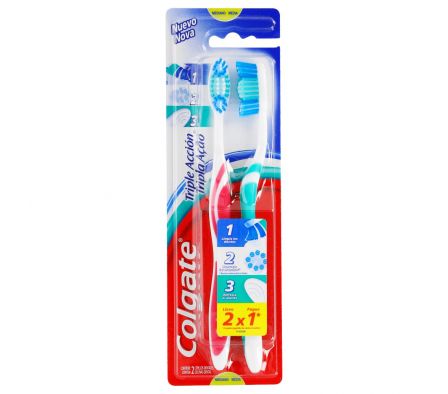CEPILLO TRIPLE ACCION TWINPACK COLGATE 2 X 1 (12)