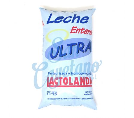 LECHE ULTRA ENTERA LACTOLANDA SACHET 1LT