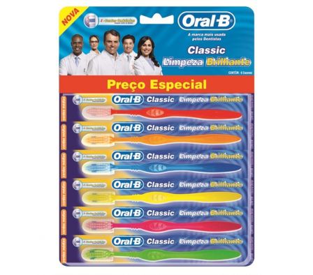 CEPILLO ORAL-B 123 CON TAPA TIRA (6),