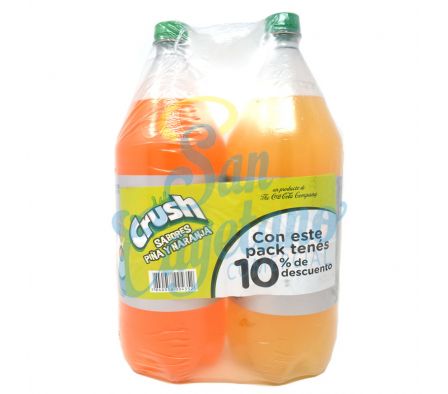 PACK GASEOSA CRUSH PIÑA+GASEOSA POMELO 2LT
