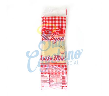 TAPA P/LASAGNA GUSTA MAS 500GR.