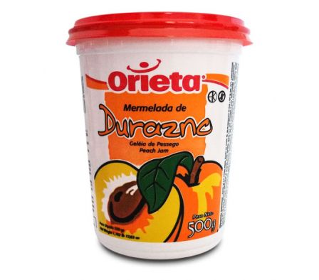 MERMELADA DE DURAZNO ORIETA POTE 500GR (12)