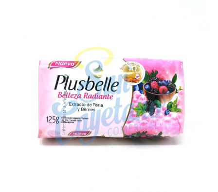 JABON TOCADOR FLORES ROSAS PLUSBELLE 120GR(81)