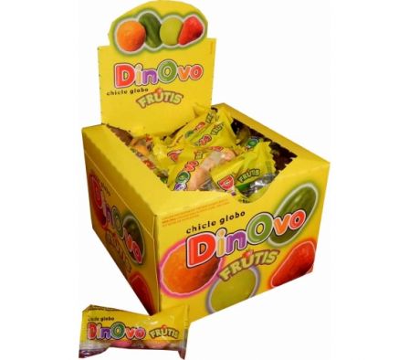 CHICLE FRUTIS SURTIDO DINOVO 200GR (12) CAJA 