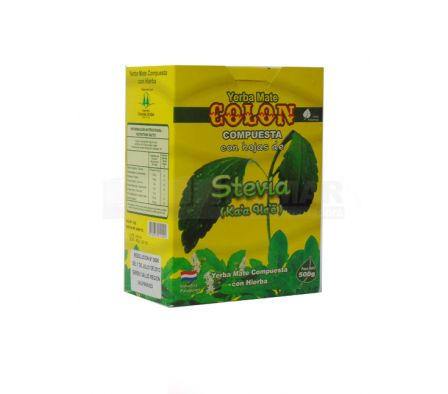 YERBA MATE STEVIA KAA HEE COLON  500GR (12)