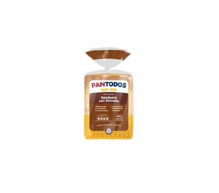 PAN SANDWICH SALVADO PANTODOS 460GR(16)