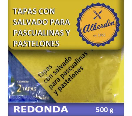 TAPA PARA PASCUALINA SALVADO ALBERDIN 500GR