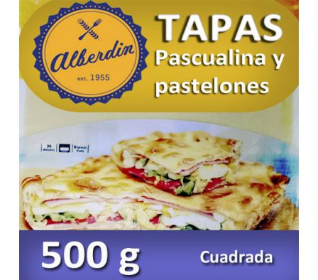 TAPA PARA PASCUALINA RECTANGULAR ALBERDIN 500GR
