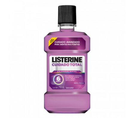 ENGUAJE BUCAL CUIDADO TOTAL LISTERINE 250ML (12)