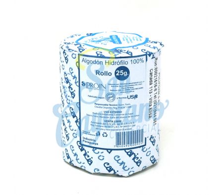ALGODON EN ROLLOS CARICIA 25GR  (48)