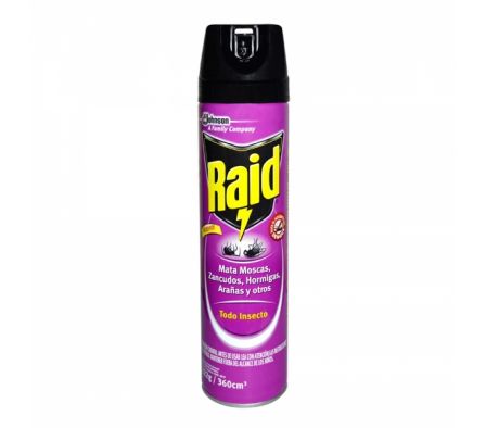 INSECTICIDA NUEVA F. MATA MOSCA Y MO RAID420ML(12)