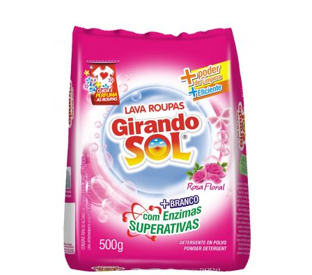 DETERGENTE EN POLVO FLORAL GIRANDO SOL 400GR(24)