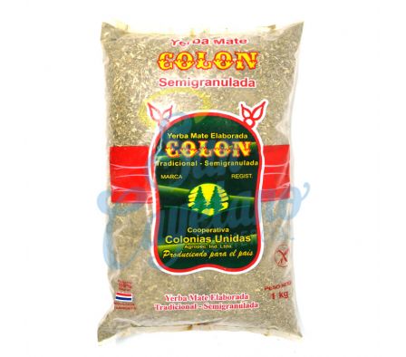 YERBA MATE TRAD SEMIGRANULADA COLON 1KG (10)