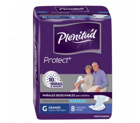 PAÑAL DESECHABLE PROTEC GDE 10HS PLENITUD 8UND (8)
