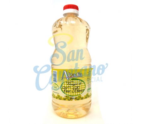 VINAGRE DE VINO BLANCO ABADIA X 900 CC (12)