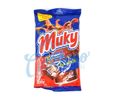 CHOCOLATE EN POLVO MUKY BOLSA 200GR (24)