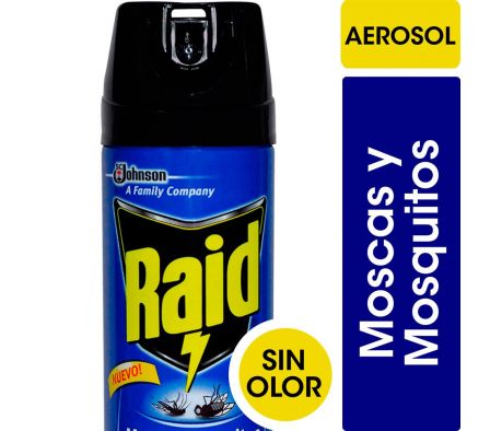INSECTICIDA S/OLOR MATA MOSCA Y MOS RAID 360ML(12)
