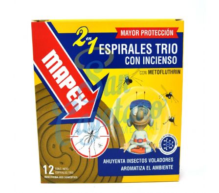 ESPIRAL TRILLIZAS CON SAHUMERIO MAPEX 12 UND (100)