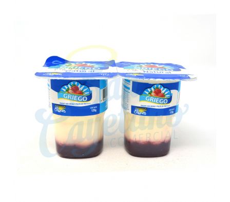 YOGUR C/CREMA GRIEGO FRUTILLA POTE LOS COLONOS125G
