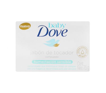 JABON BARRA HIPOALER HUMEC SENS BABY DOVE 75GR 