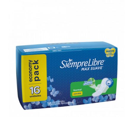 TOALLA FEMENINA NORMAL SIEMPRE LIBRE 16UN (24)