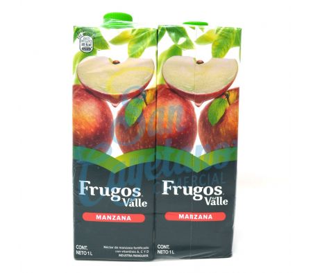 JUGO DE NECTAR MANZANA DEL VALLE 1L PACKX2 