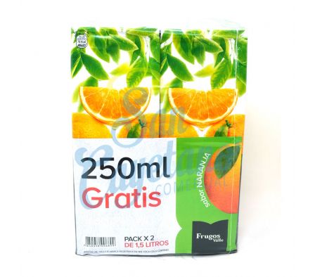 JUGO DE NECTAR NARANJA DEL VALLE 1.5L PACKX2 