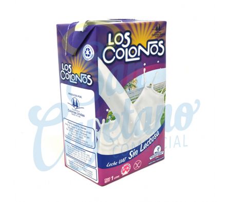 LECHE SIN LACTOSA SEMI DESC.LOS COLONOS 1L UHT(12)