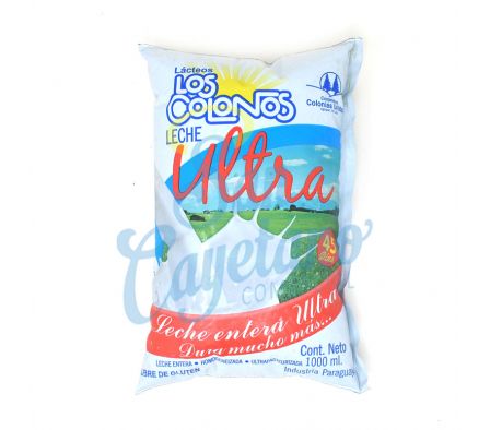 LECHE ULTRA ENTERA SACHET LOS COLONOS 1LT 