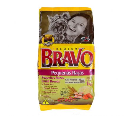 ALIMENTO P/PERRO RAZA PEQUEÑA BRAVO 1 KG (10)