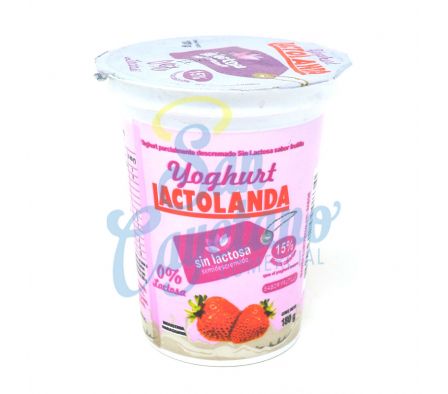 YOGUR SIN LACTOSA FRUTILLA LACTOLANDA 180GR