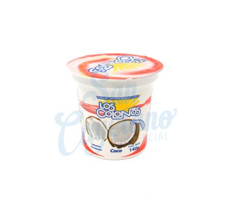 YOGUR ENTERO COCO POTE LOS COLONOS 140GR
